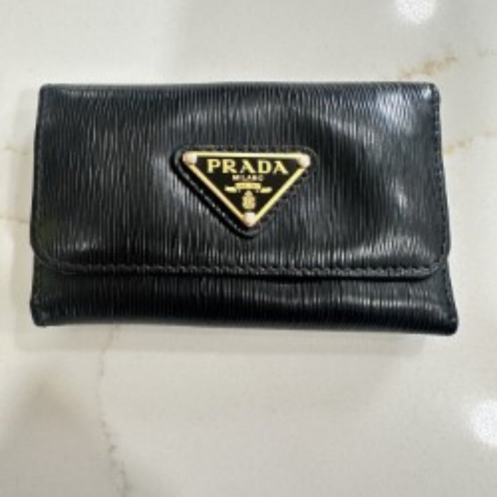 Leather Prada Key Holder